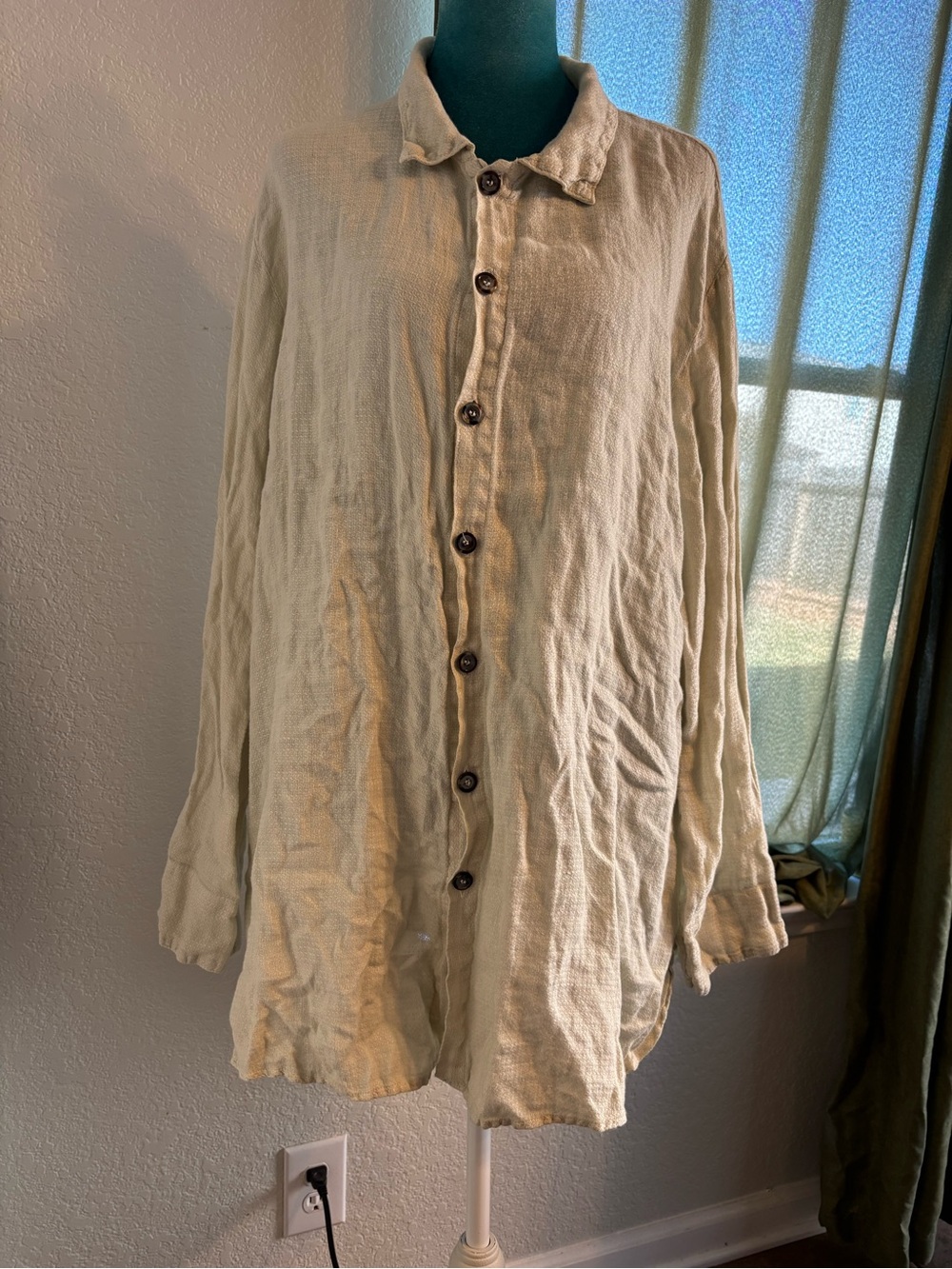 CP Shades Pure linen oversized Tunic Blouse XL Excellent Condition